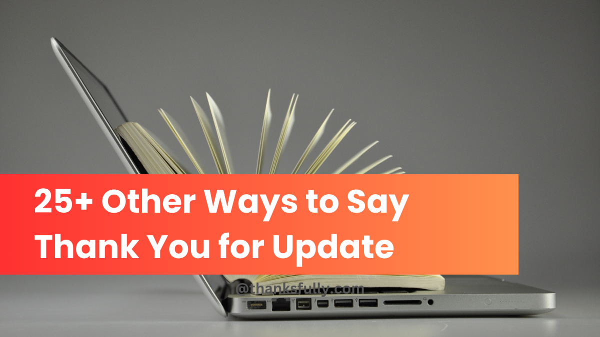 how to say thanks for update in email