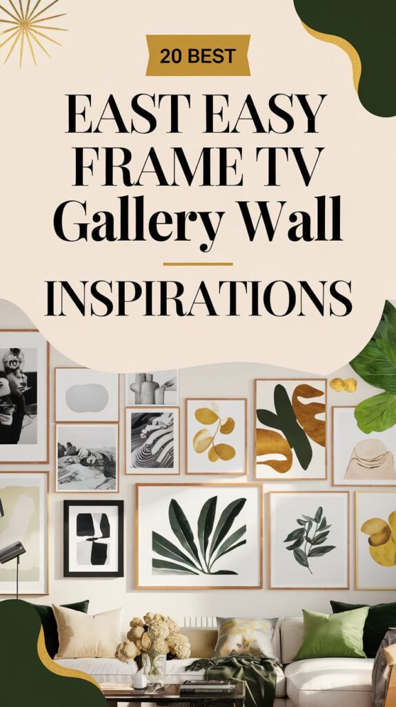 Easy Frame TV Gallery Wall Inspirations